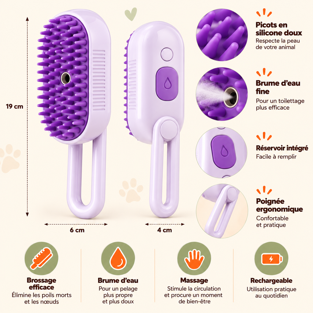 Pilouvia – Brosse Brume Chien & Chat